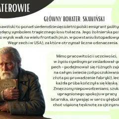 Siedemdziesięcioletni Skawiński, bohater "latarnik streszczenie", z "Panem Tadeuszem" na piersi, szuka spokoju po tułaczce.
