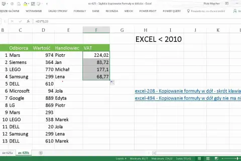 Jak skopiować formuły w Excelu - proste metody bez błędów
