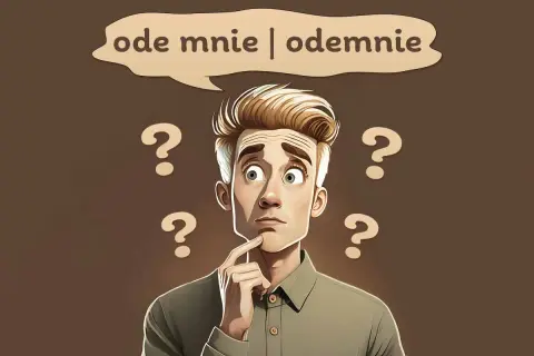 Zastanawia się, czy to ode mnie, czy ode mnie. Wokół niego unoszą się znaki zapytania.