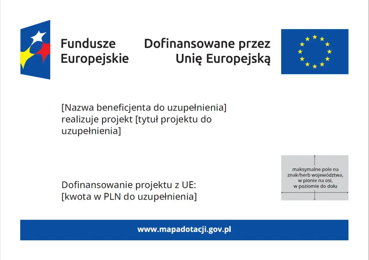 Projekt realizowany z funduszy europejskich. Dofinansowanie z UE dla beneficjenta.