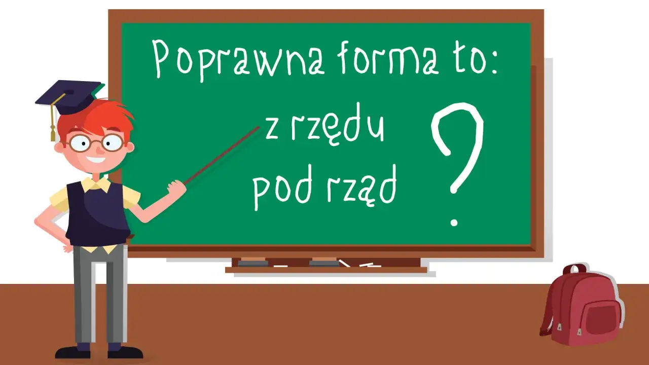 Chłopiec w czapce absolwenta wskazuje na tablicę z napisem
